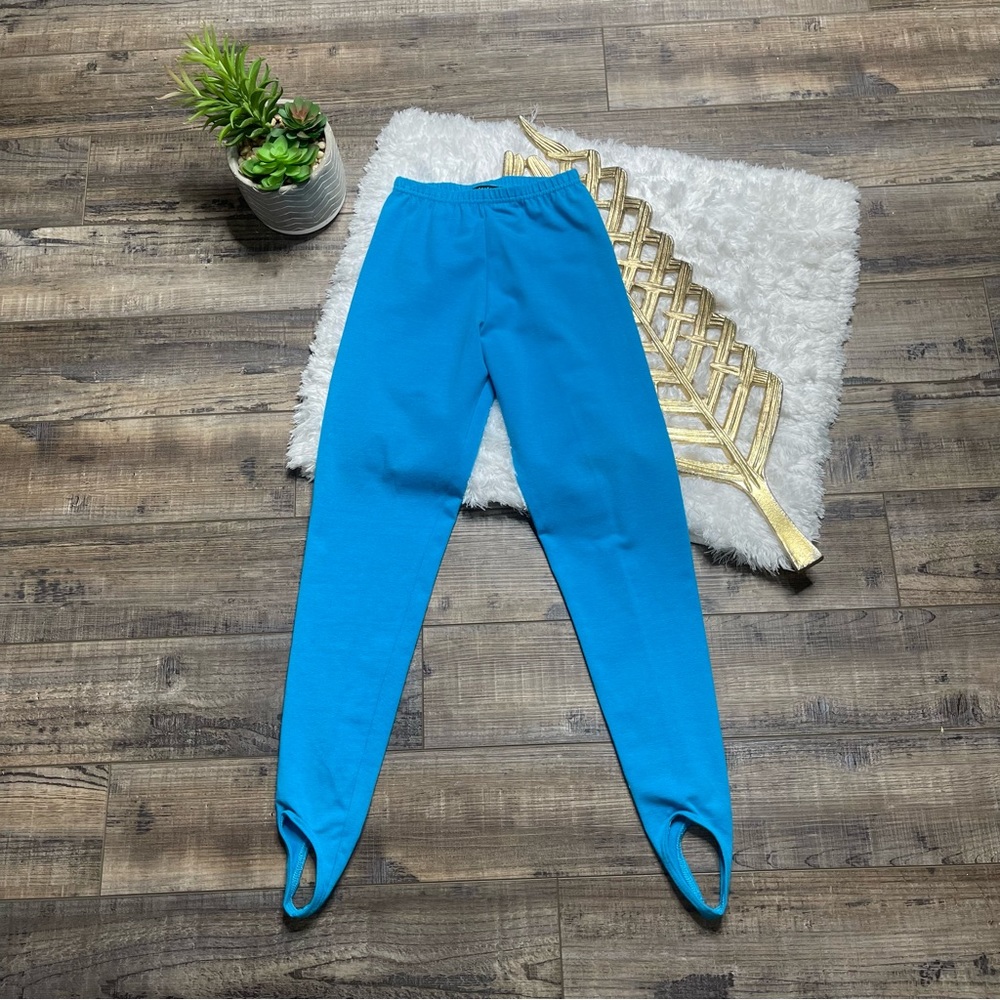 Capezio Blue‎ Dance Stirrup Leggings Pant